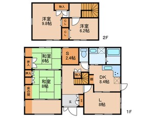 千種区香流橋戸建の物件間取画像